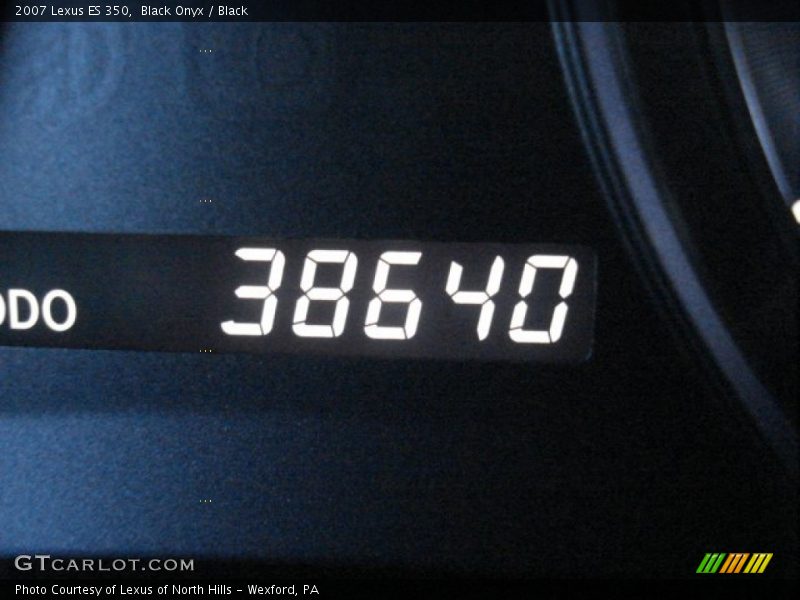 Black Onyx / Black 2007 Lexus ES 350