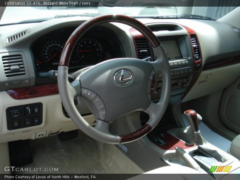 Blizzard White Pearl / Ivory 2009 Lexus GX 470