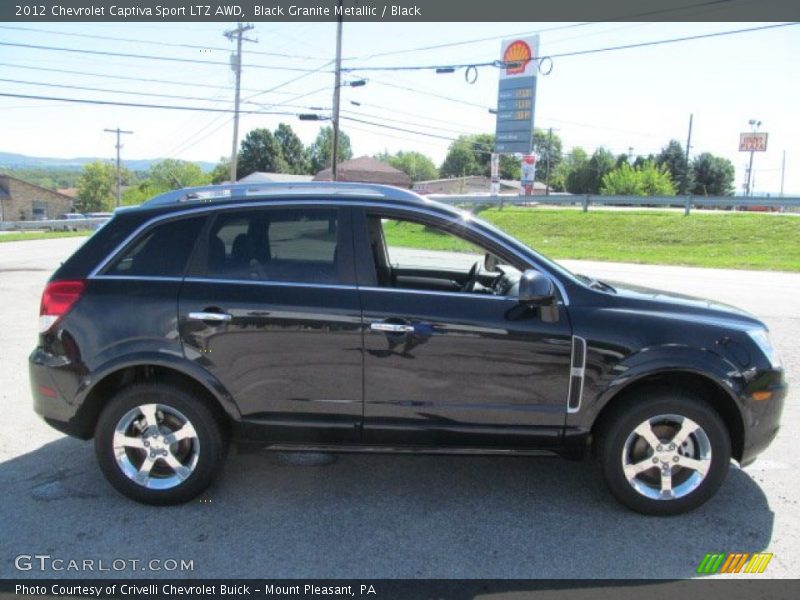 Black Granite Metallic / Black 2012 Chevrolet Captiva Sport LTZ AWD