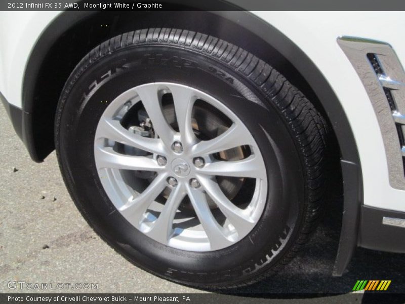 Moonlight White / Graphite 2012 Infiniti FX 35 AWD