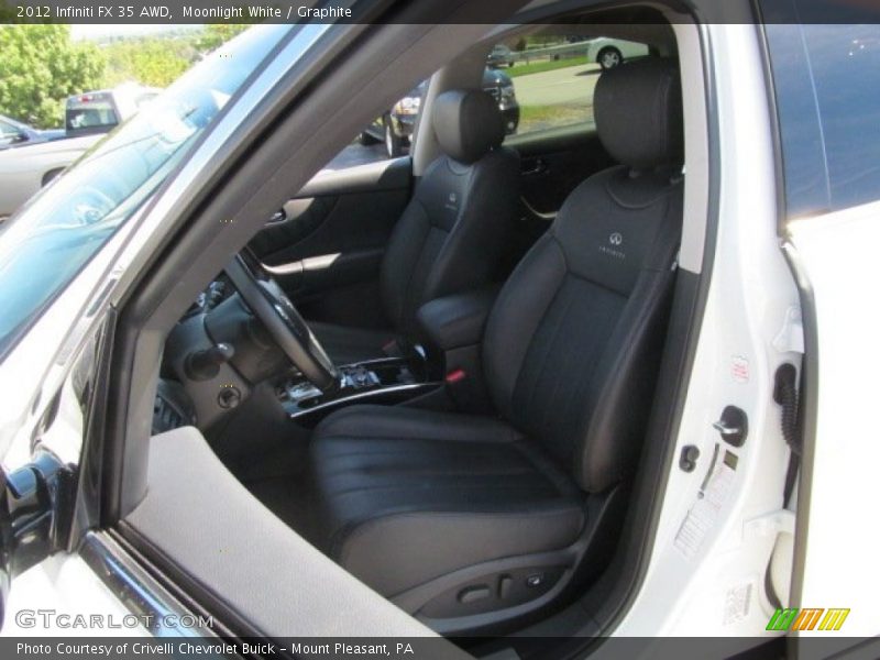 Moonlight White / Graphite 2012 Infiniti FX 35 AWD