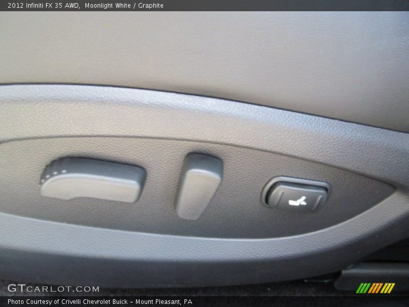 Moonlight White / Graphite 2012 Infiniti FX 35 AWD