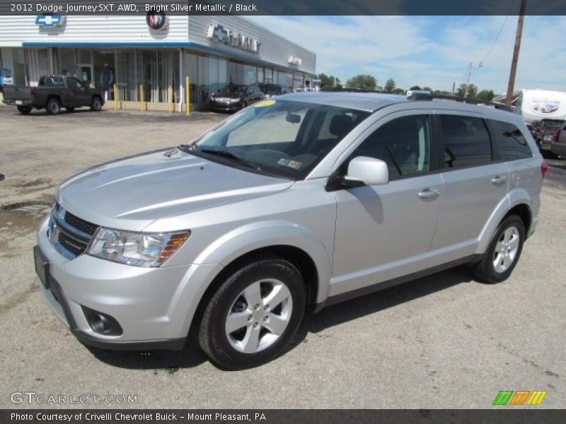 Bright Silver Metallic / Black 2012 Dodge Journey SXT AWD