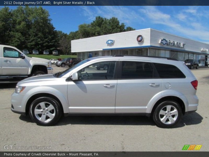 Bright Silver Metallic / Black 2012 Dodge Journey SXT AWD