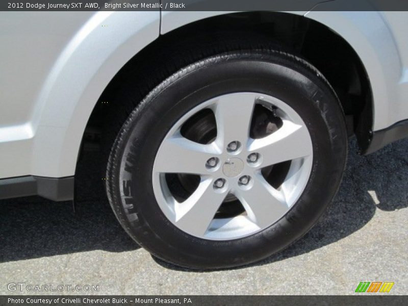 Bright Silver Metallic / Black 2012 Dodge Journey SXT AWD