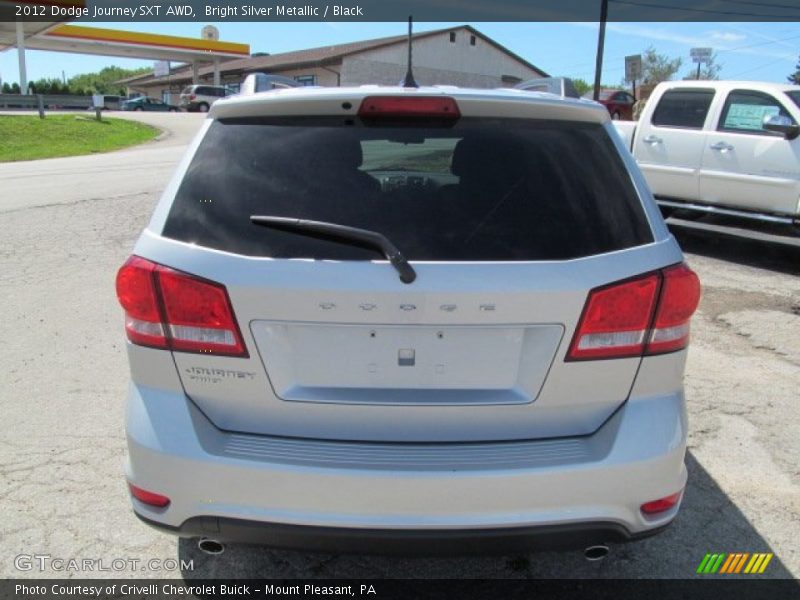 Bright Silver Metallic / Black 2012 Dodge Journey SXT AWD