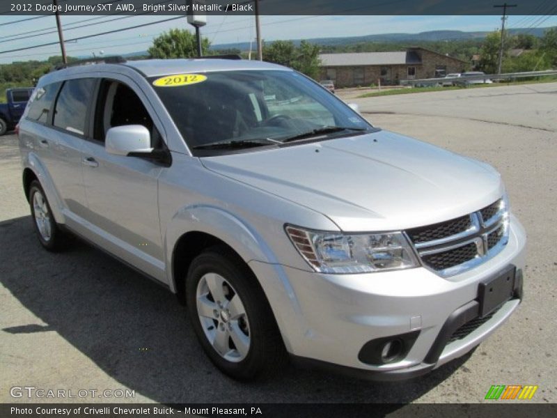 Bright Silver Metallic / Black 2012 Dodge Journey SXT AWD
