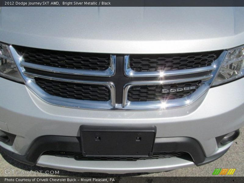 Bright Silver Metallic / Black 2012 Dodge Journey SXT AWD