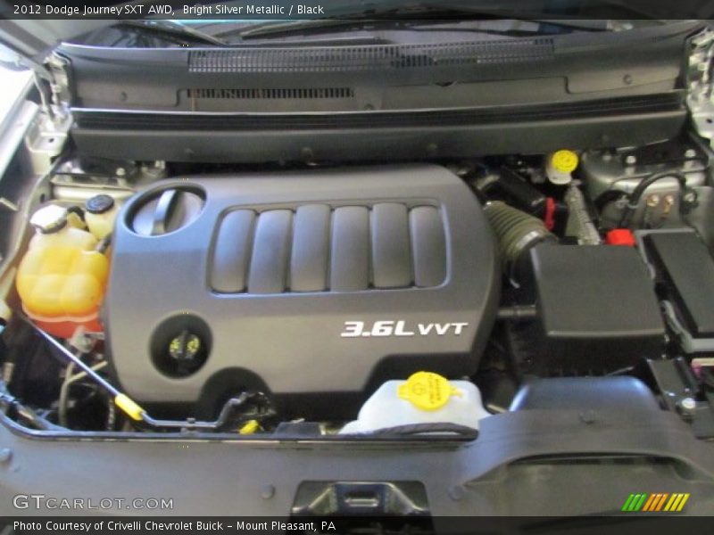 Bright Silver Metallic / Black 2012 Dodge Journey SXT AWD