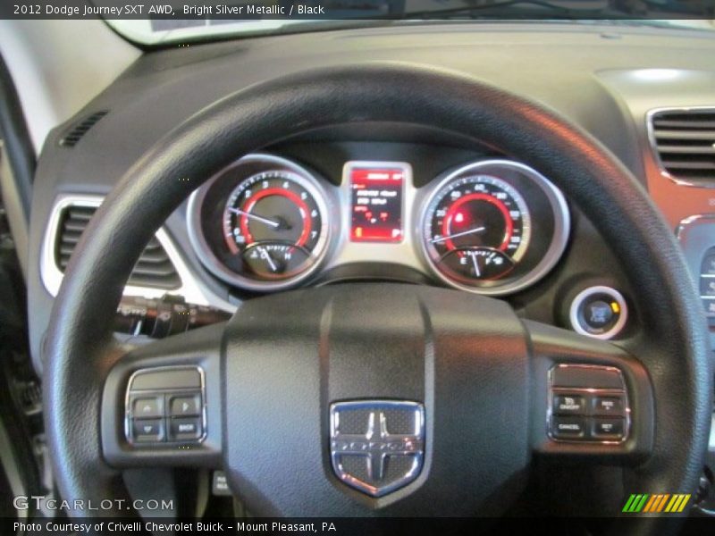 Bright Silver Metallic / Black 2012 Dodge Journey SXT AWD