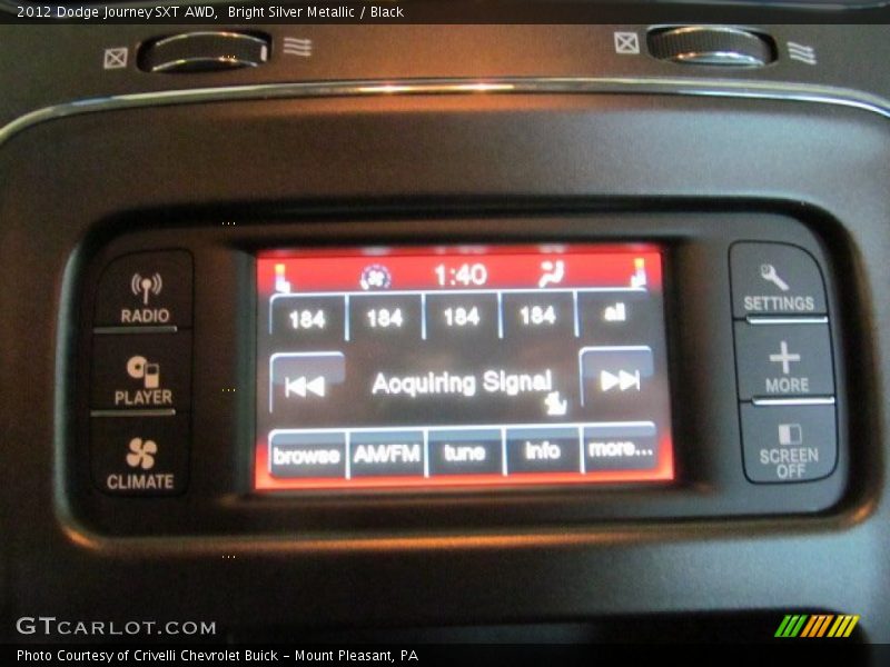 Bright Silver Metallic / Black 2012 Dodge Journey SXT AWD