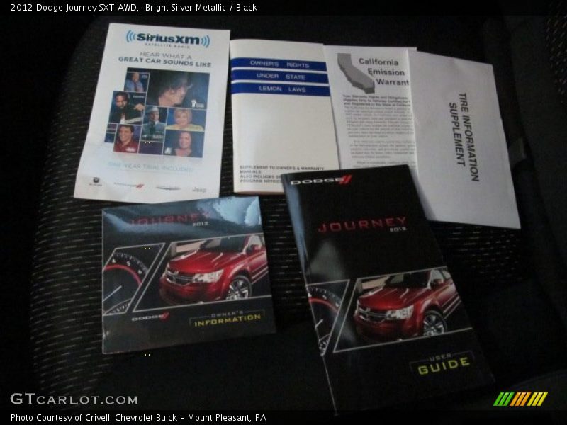 Bright Silver Metallic / Black 2012 Dodge Journey SXT AWD