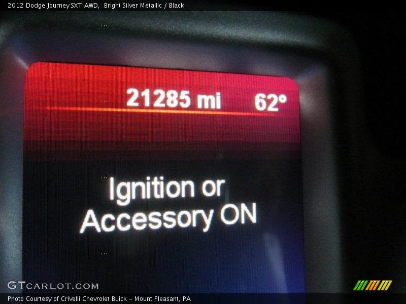 Bright Silver Metallic / Black 2012 Dodge Journey SXT AWD