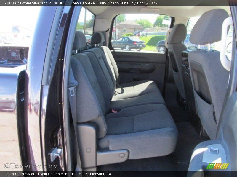 Dark Cherry Metallic / Ebony Black 2008 Chevrolet Silverado 2500HD LT Crew Cab 4x4