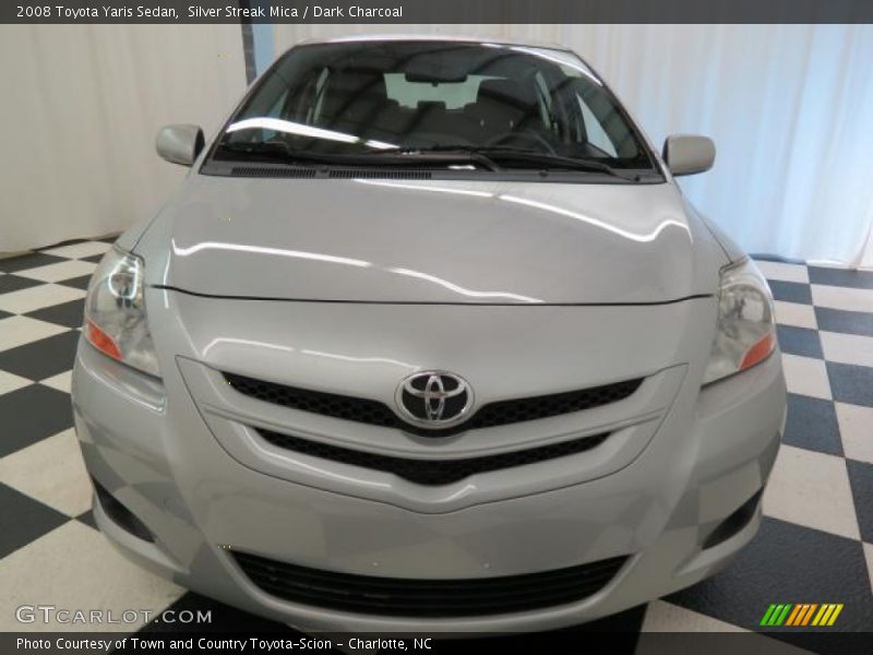 Silver Streak Mica / Dark Charcoal 2008 Toyota Yaris Sedan
