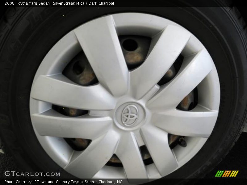 Silver Streak Mica / Dark Charcoal 2008 Toyota Yaris Sedan