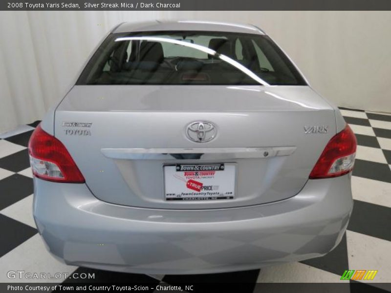 Silver Streak Mica / Dark Charcoal 2008 Toyota Yaris Sedan