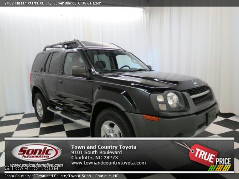 Super Black / Gray Celadon 2002 Nissan Xterra XE V6