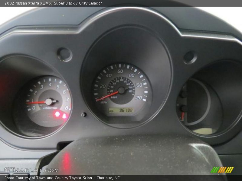 Super Black / Gray Celadon 2002 Nissan Xterra XE V6