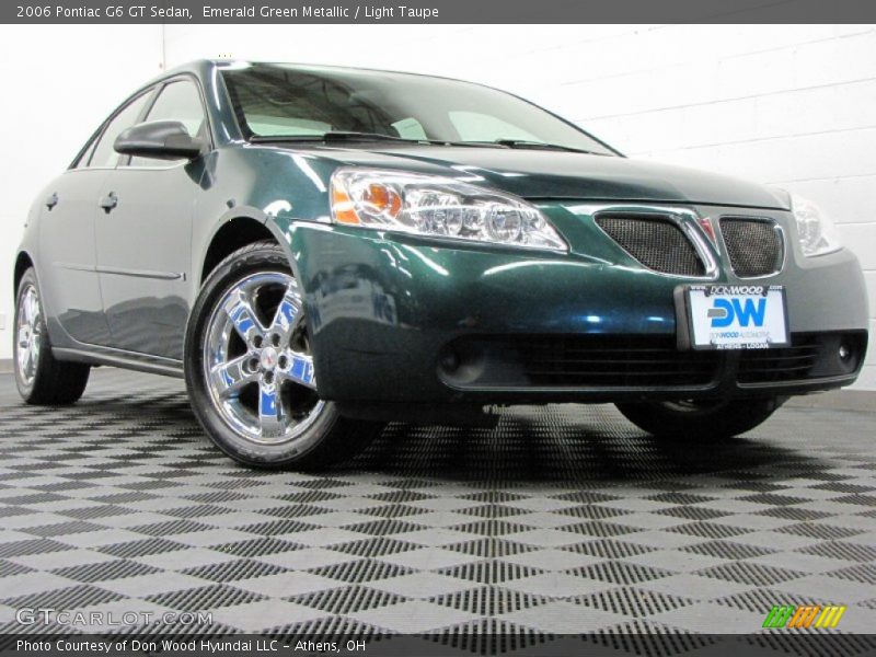 Emerald Green Metallic / Light Taupe 2006 Pontiac G6 GT Sedan