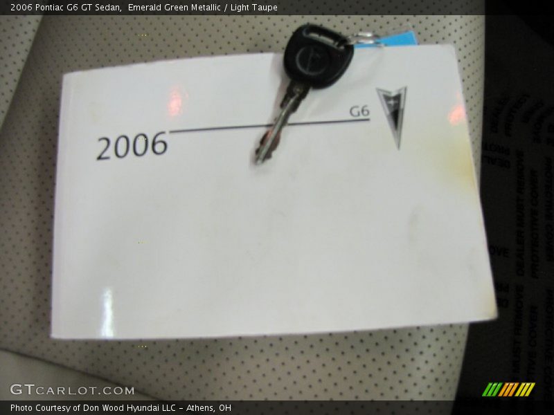 Emerald Green Metallic / Light Taupe 2006 Pontiac G6 GT Sedan