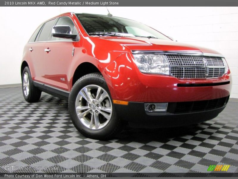 Red Candy Metallic / Medium Light Stone 2010 Lincoln MKX AWD