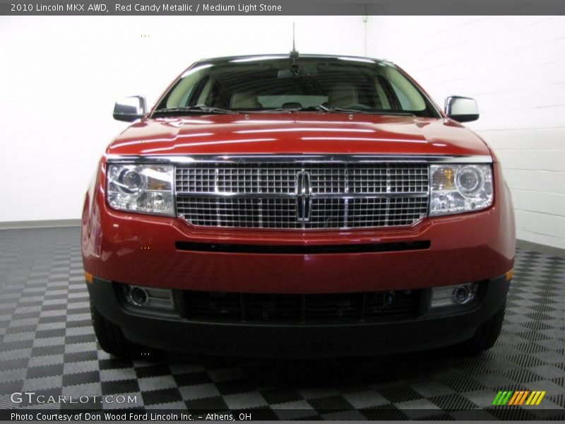 Red Candy Metallic / Medium Light Stone 2010 Lincoln MKX AWD