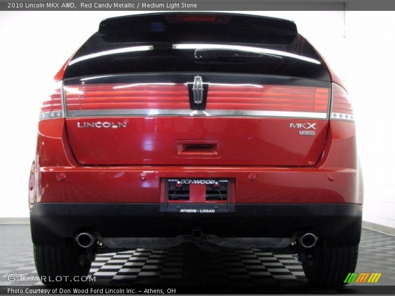 Red Candy Metallic / Medium Light Stone 2010 Lincoln MKX AWD