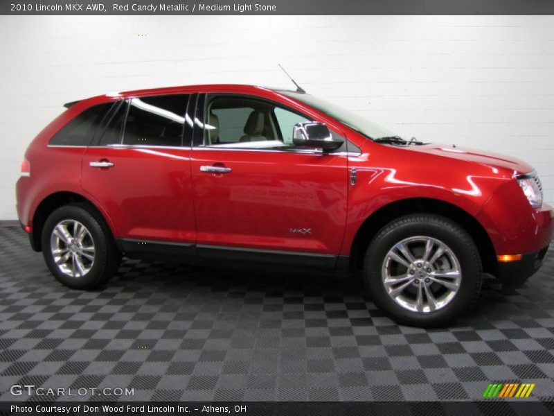 Red Candy Metallic / Medium Light Stone 2010 Lincoln MKX AWD
