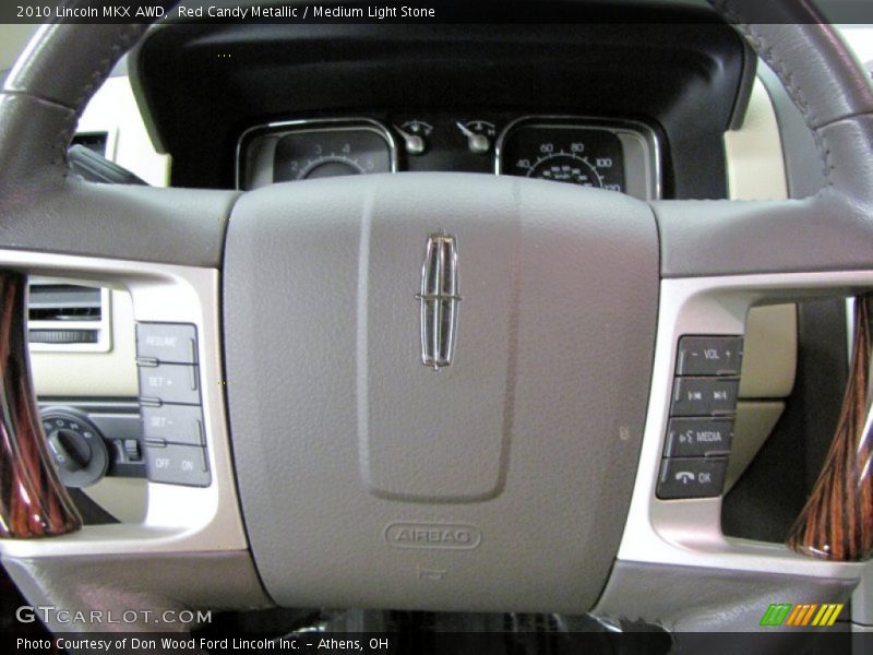 Red Candy Metallic / Medium Light Stone 2010 Lincoln MKX AWD