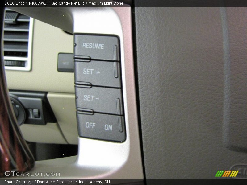 Red Candy Metallic / Medium Light Stone 2010 Lincoln MKX AWD