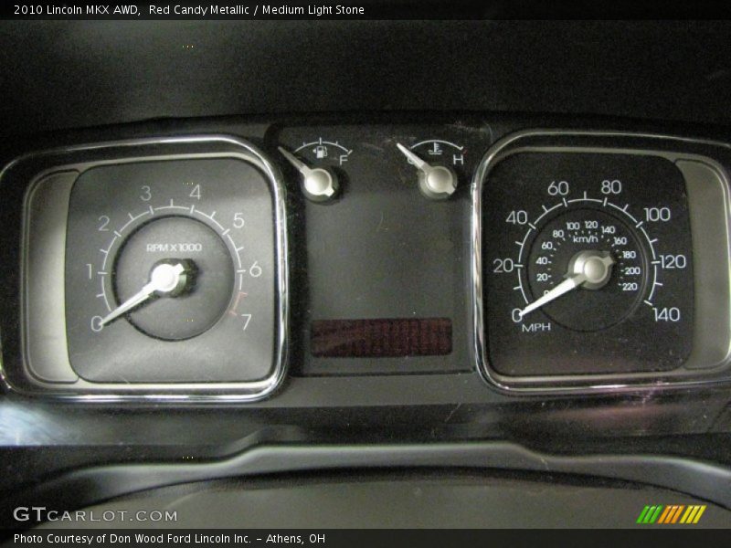 Red Candy Metallic / Medium Light Stone 2010 Lincoln MKX AWD