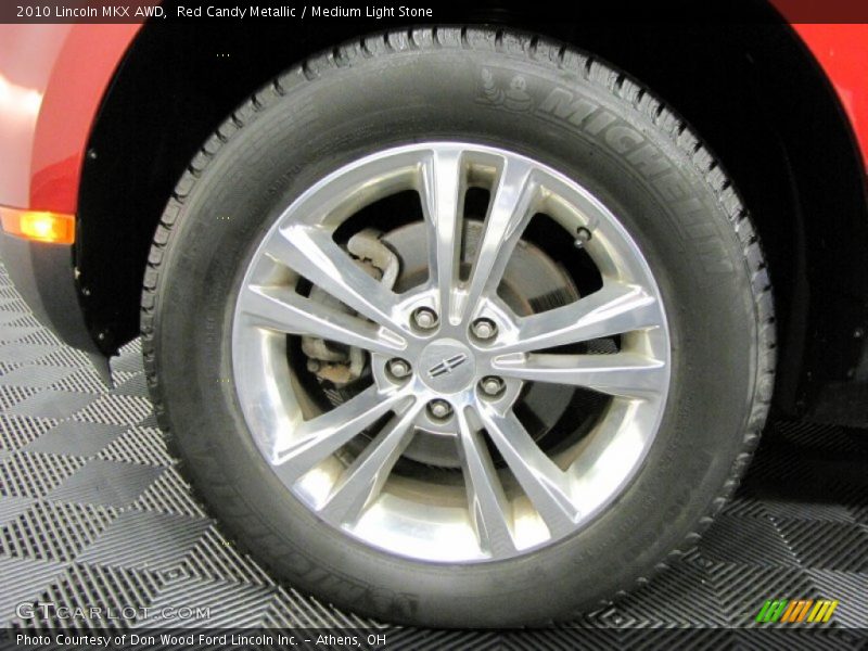 Red Candy Metallic / Medium Light Stone 2010 Lincoln MKX AWD
