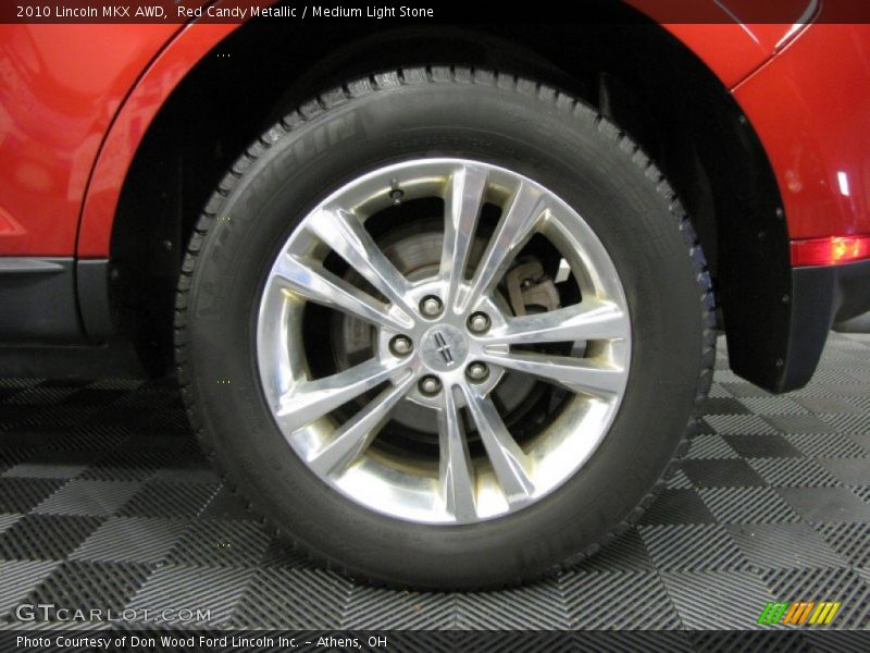 Red Candy Metallic / Medium Light Stone 2010 Lincoln MKX AWD