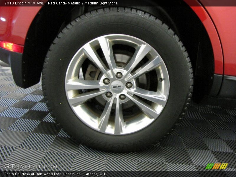 Red Candy Metallic / Medium Light Stone 2010 Lincoln MKX AWD