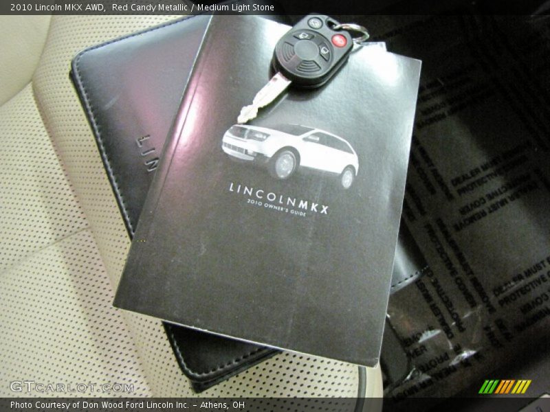 Red Candy Metallic / Medium Light Stone 2010 Lincoln MKX AWD