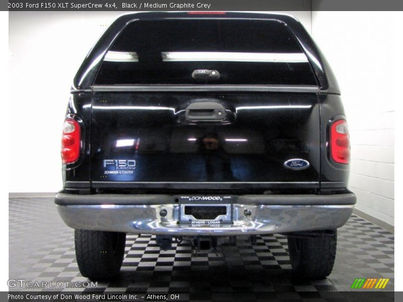 Black / Medium Graphite Grey 2003 Ford F150 XLT SuperCrew 4x4