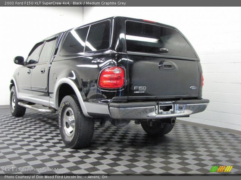 Black / Medium Graphite Grey 2003 Ford F150 XLT SuperCrew 4x4