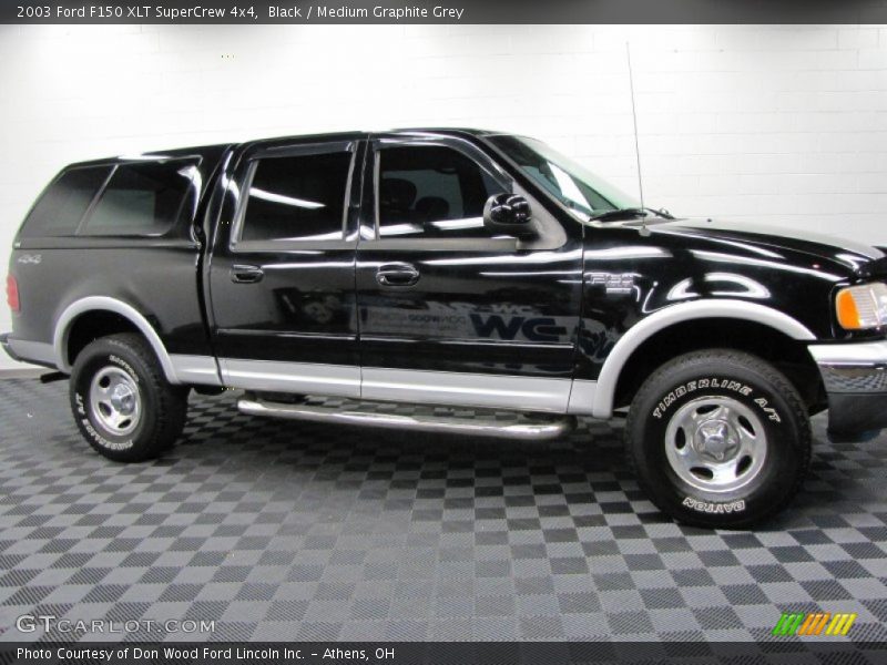 Black / Medium Graphite Grey 2003 Ford F150 XLT SuperCrew 4x4