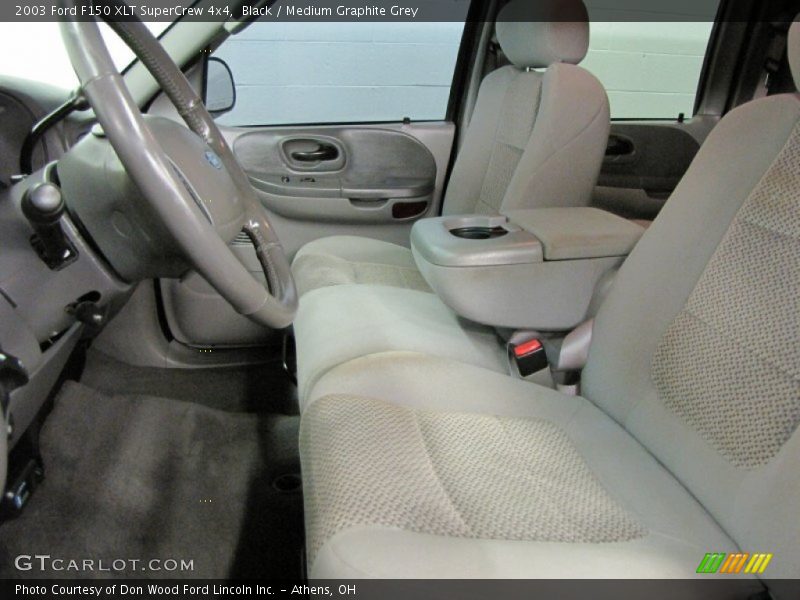 Black / Medium Graphite Grey 2003 Ford F150 XLT SuperCrew 4x4