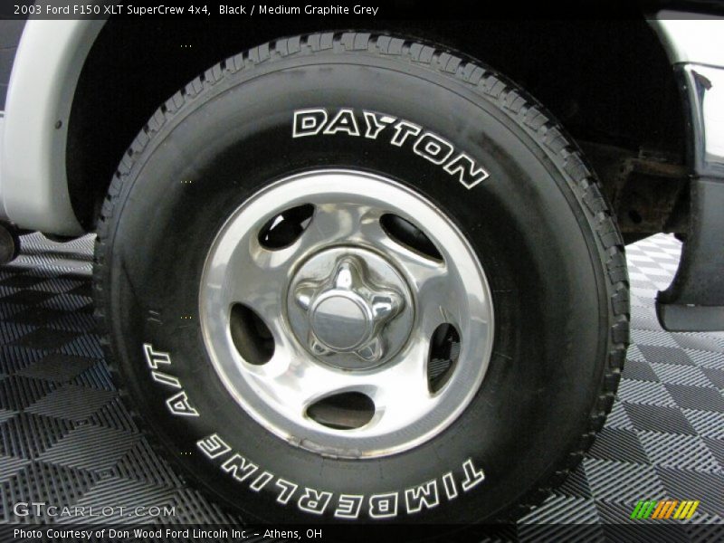 Black / Medium Graphite Grey 2003 Ford F150 XLT SuperCrew 4x4