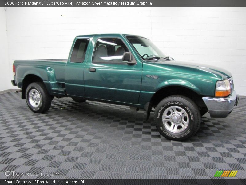 Amazon Green Metallic / Medium Graphite 2000 Ford Ranger XLT SuperCab 4x4