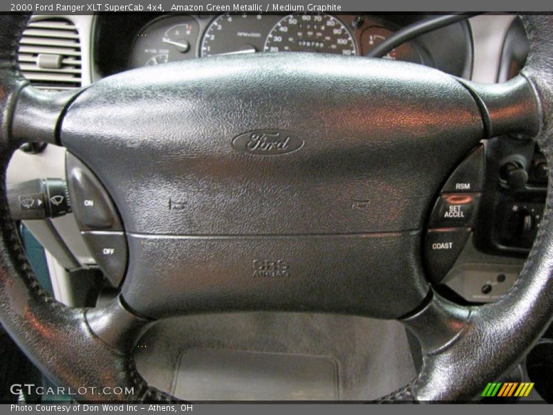 Amazon Green Metallic / Medium Graphite 2000 Ford Ranger XLT SuperCab 4x4