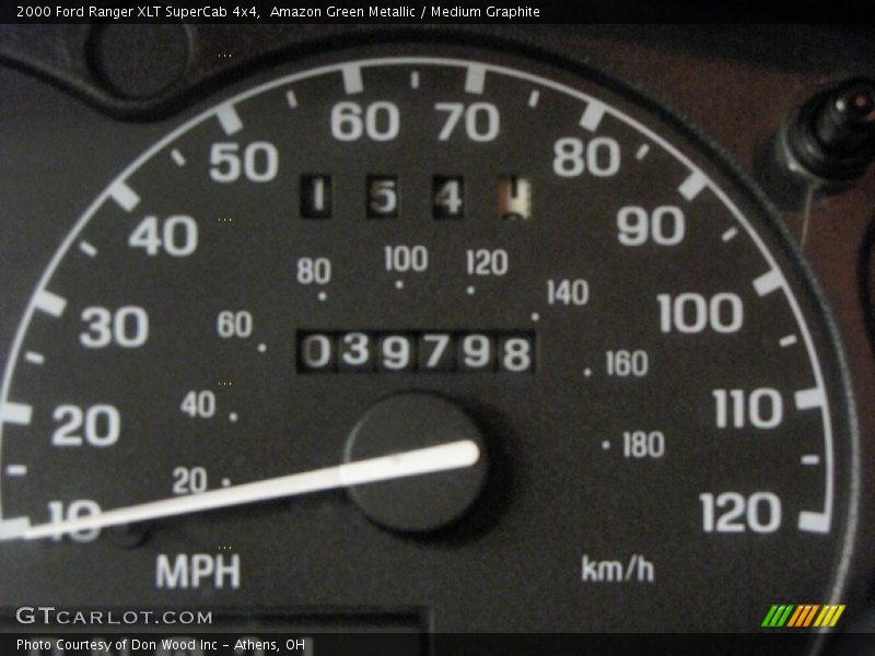 Amazon Green Metallic / Medium Graphite 2000 Ford Ranger XLT SuperCab 4x4