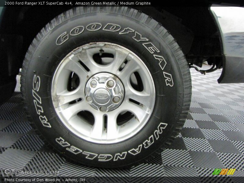 Amazon Green Metallic / Medium Graphite 2000 Ford Ranger XLT SuperCab 4x4