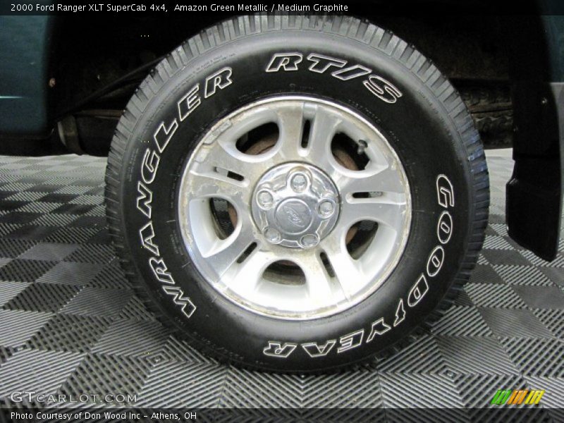 Amazon Green Metallic / Medium Graphite 2000 Ford Ranger XLT SuperCab 4x4