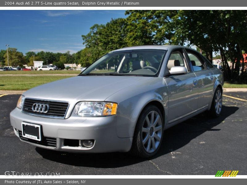 Dolphin Grey Metallic / Platinum 2004 Audi A6 2.7T S-Line quattro Sedan