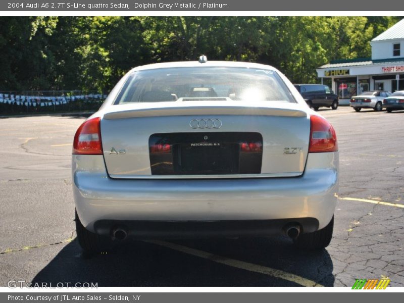 Dolphin Grey Metallic / Platinum 2004 Audi A6 2.7T S-Line quattro Sedan
