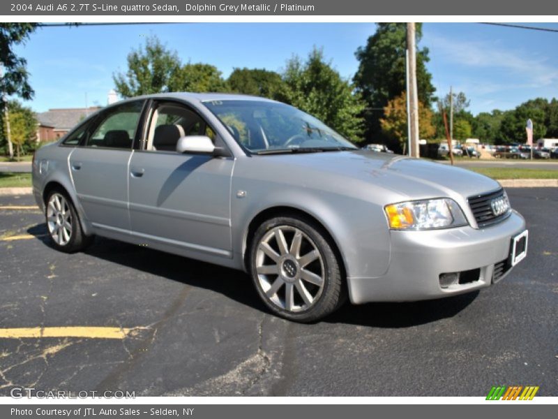 Dolphin Grey Metallic / Platinum 2004 Audi A6 2.7T S-Line quattro Sedan