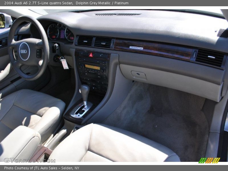 Dolphin Grey Metallic / Platinum 2004 Audi A6 2.7T S-Line quattro Sedan